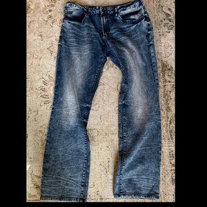 Buffalo David Bitton Distressed Wash Evan-X Jeans W40 L34 Inseam Approx 33"